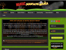 Tablet Screenshot of maniac-mansion-mania.com